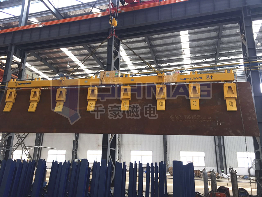 千豪磁電QLB系列鋼板起重電永磁鐵的應用實例 千豪磁電QLB系列鋼板起重電永磁鐵的應用實例